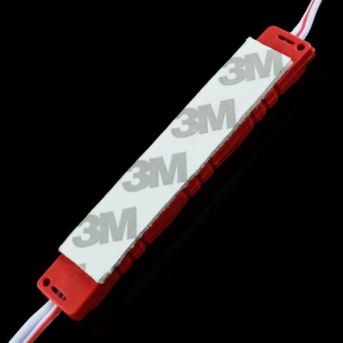 Світлодіодний модуль BRT M2 5630-3 led R 1,2W, 12В, IP65 червоний закритий з лінзою