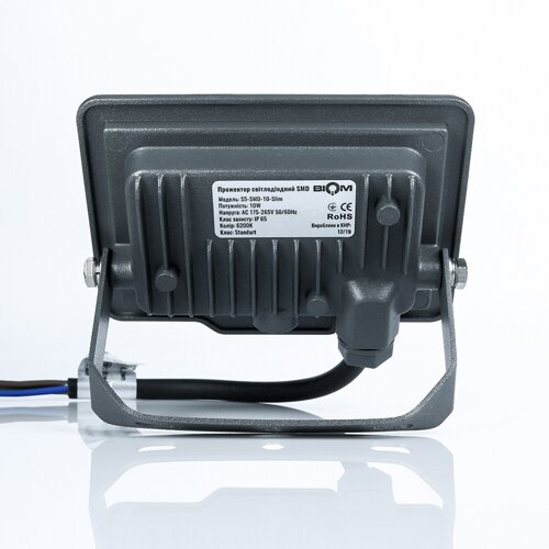 Світлодіодний прожектор BIOM 10W S5-SMD-10-Slim 6200К 220V IP65