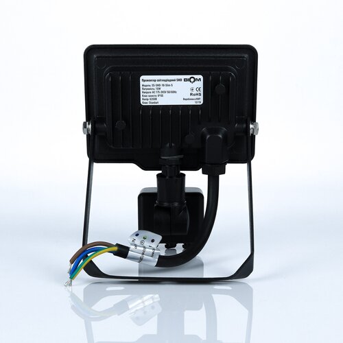 Світлодіодний прожектор BIOM 10W S5-SMD-10-Slim+Sensor 6200К 220V IP65