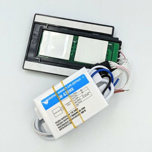 Сенсорний вимикач для дзеркал SM-634WR, 2 клавиши, 2*500W, DEFOG, DC220V