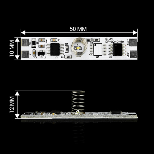 Сенсорний диммер DP-02-D-5A для профілю 5А DC12V