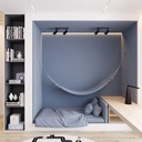 Накладний поворотний світильник Feron ML311-2 під лампу чорний