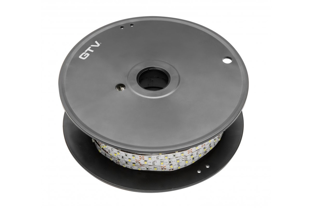 LED Стрічка GTV Flash 3528, 300 LED, 6500К, 24W/5м, ІР20, 8мм, 50м, 12V