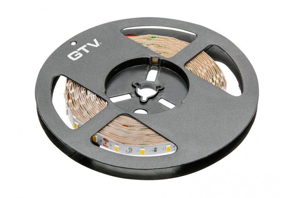 LED Стрічка GTV Flash 5630, 300 LED, 6500К, 80W, ІР20, 10мм, 5м, 12V