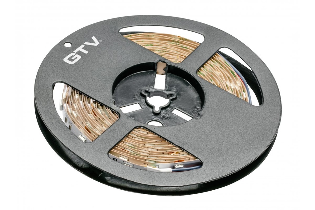 LED Стрічка GTV Flash RGB, 150 LED, 36W, IP20, 10мм, 5 м, 12V