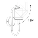 Накладний поворотний світильник Feron ML380 під лампу чорний