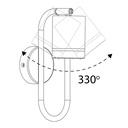 Накладний поворотний світильник Feron ML380 під лампу чорний