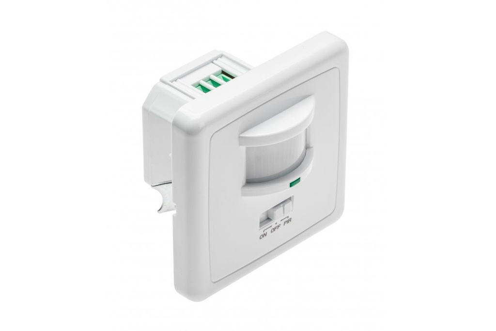 Датчик руху (врізний) GTV CR-4, min.40W, IP20, R12м, працює з LED, білий корпус (CR-CR4L00-00)