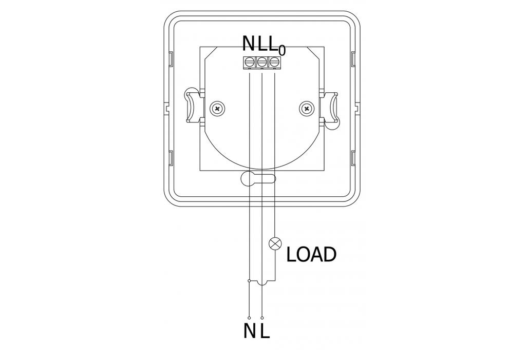 Датчик руху (врізний) GTV CR-4, min.40W, IP20, R12м, працює з LED, білий корпус (CR-CR4L00-00)