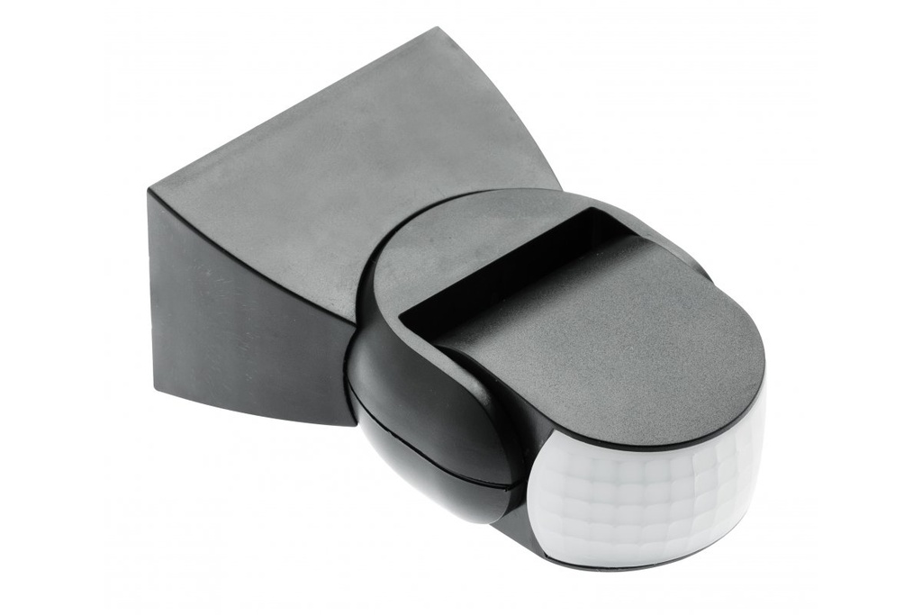 Датчик руху з регулюванням чутливості сутінків GTV CR-CR9000-10, 1200W, IP65, 180⁰, CR-9, чорний