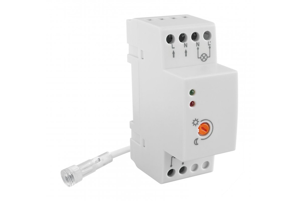 Датчик сутінковий GTV CZ-1, max.4800W, IP65, 20A, працює з LED, білий корпус (CZ-CZ1000-00)