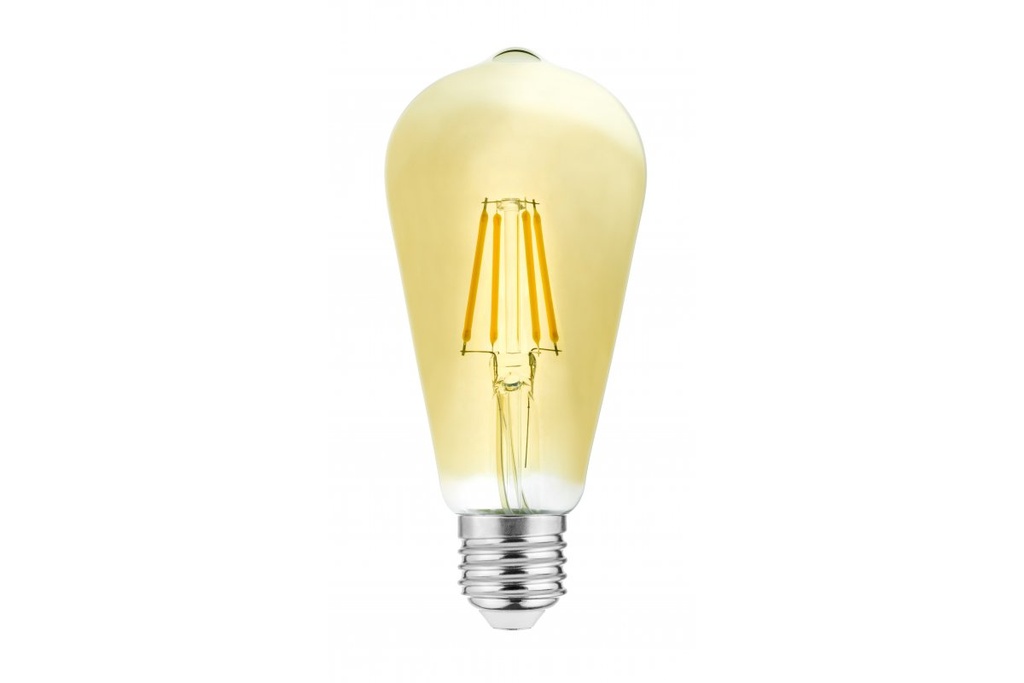 Лампа GTV LED 4W FILAMENT VINTAGE, ST64, 3000K, E27 (LD-ST64FV4-30)