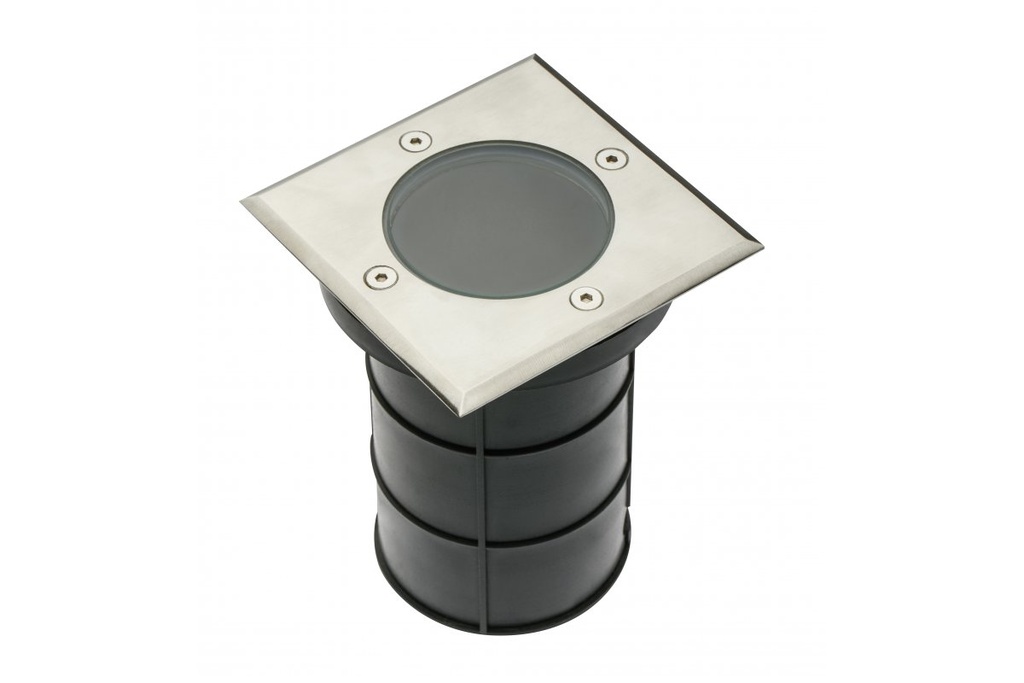 Наземний врізний світильник GTV ALFA-К, квадратний, GU10, (13x11см)