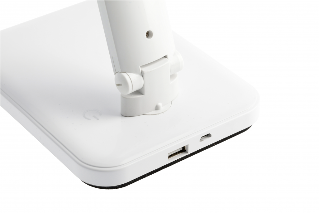 Настільна лампа GTV HIKARI LED, 6W, CCT, біла, працює від power bank (LB-HIK6WCCT-00)