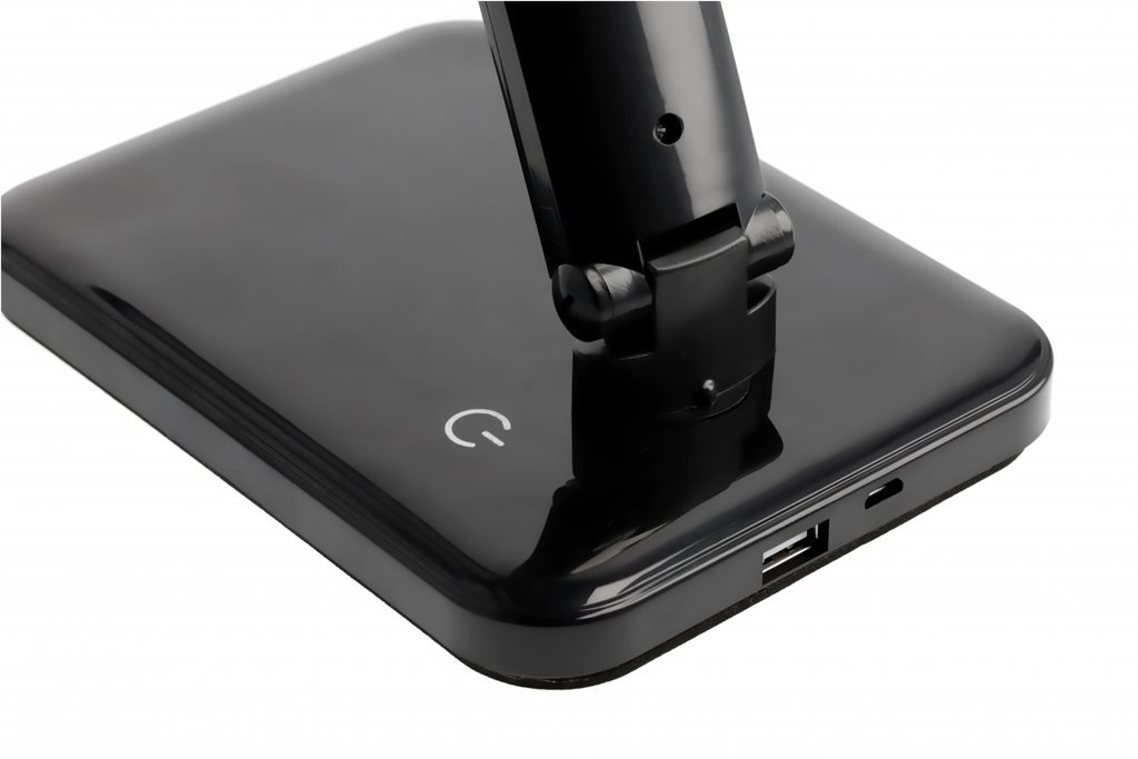 Настільна лампа GTV HIKARI LED, 6W, CCT, чорна, працює від power bank (LB-HIK6WCCT-10)