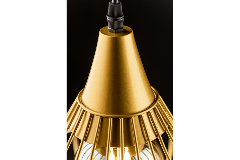 Підвісний світильник GTV decor LOTTE, d33cm, золотий (OS-LOT-40-DEC)