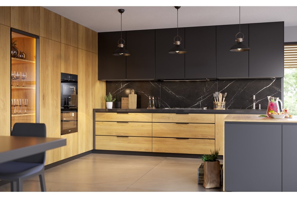 Підвісний світильник GTV decor MEES, E27, IP20, d30cm, чорний (OS-MEES-10-DEC)