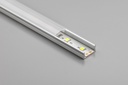 Профіль алюмінієвий міні для LED стрічки накладний GTV GLAX (срібний), 2м