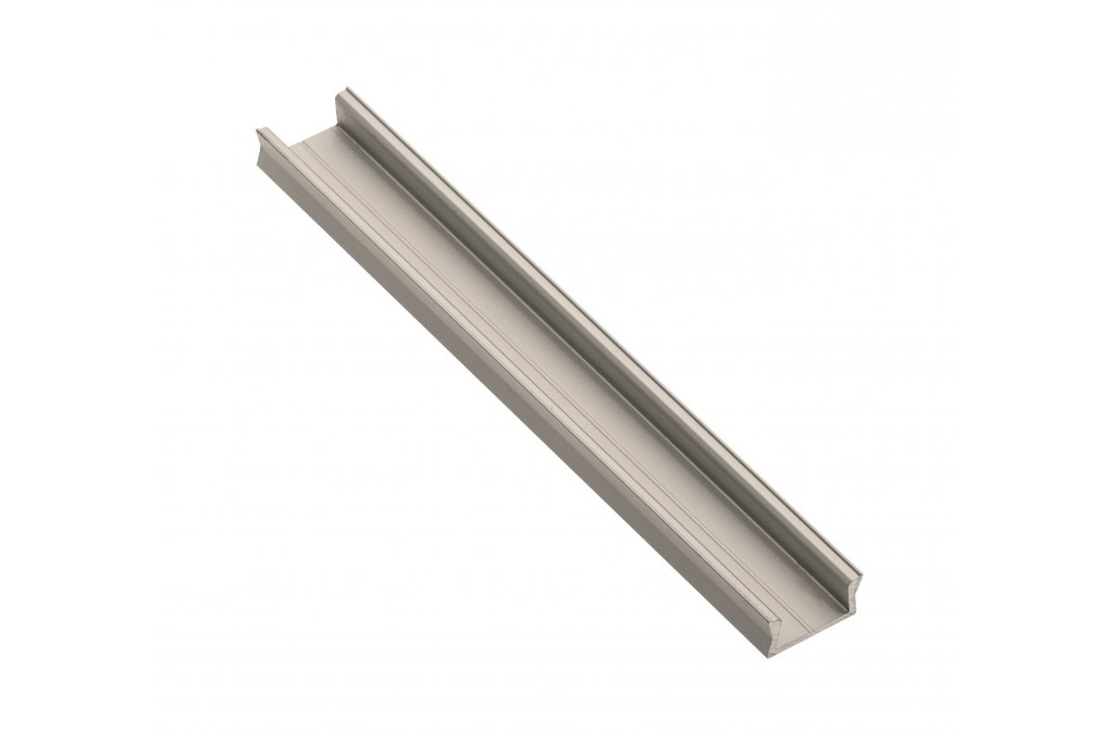 Профіль алюмінієвий міні для LED стрічки накладний GTV GLAX (шампань), 2м