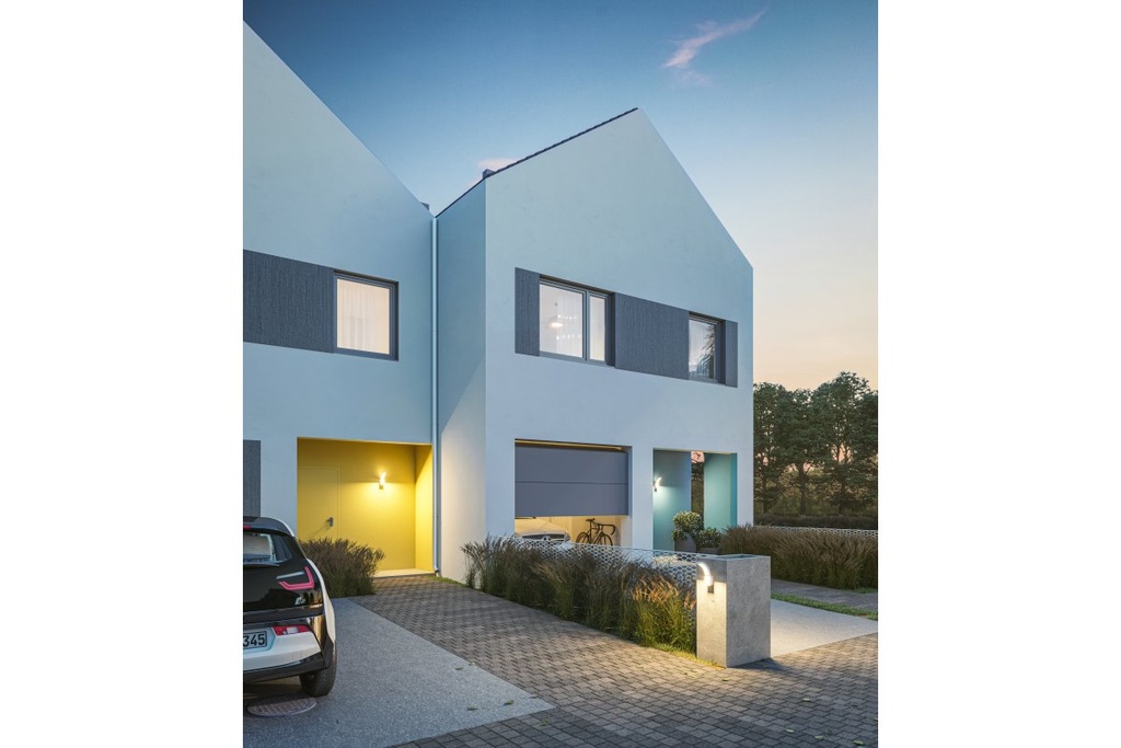 Світильник 10W настінний фасадний GTV LED PARIS з датчиком руху, IP54, 9m, 4000K, чорний