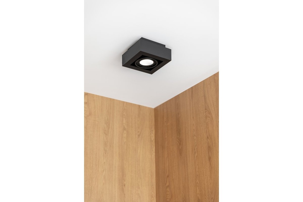 Світильник GTV decor LOID, IP20, GU10, ES111, Чорний (OS-LOID-GU10-10-DEC)