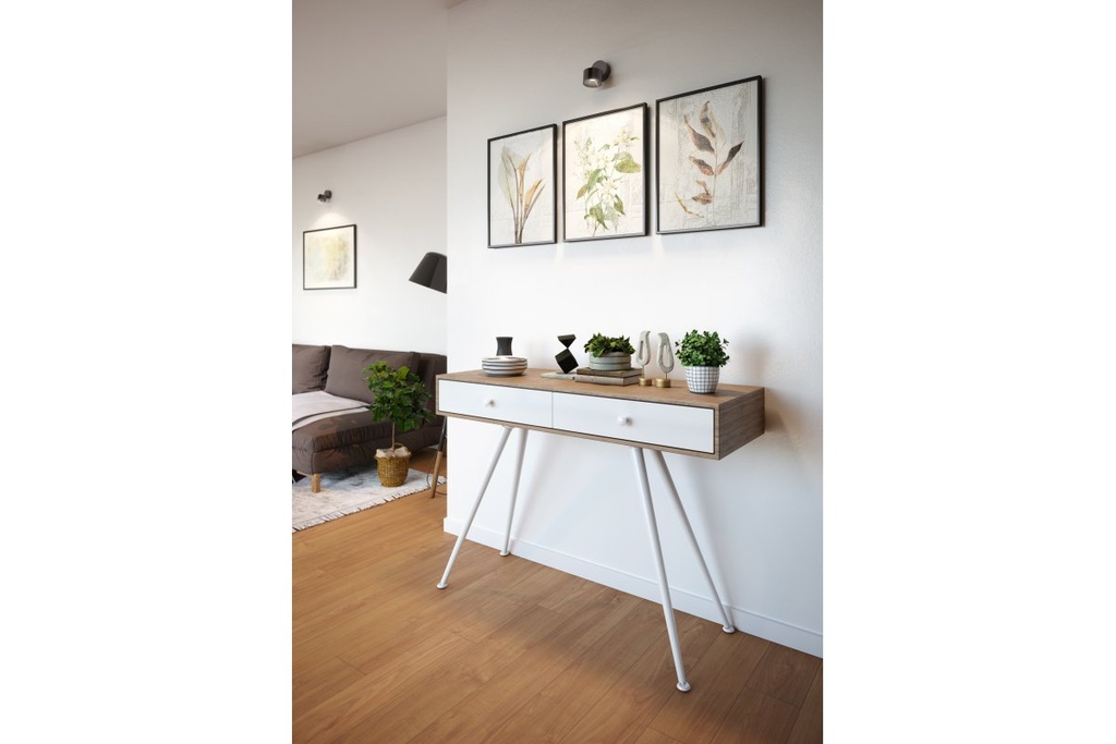 Світильник GTV LED BIANCO, 8W, IP20, 4000K, 75х84, круг, чорний, з нахилом