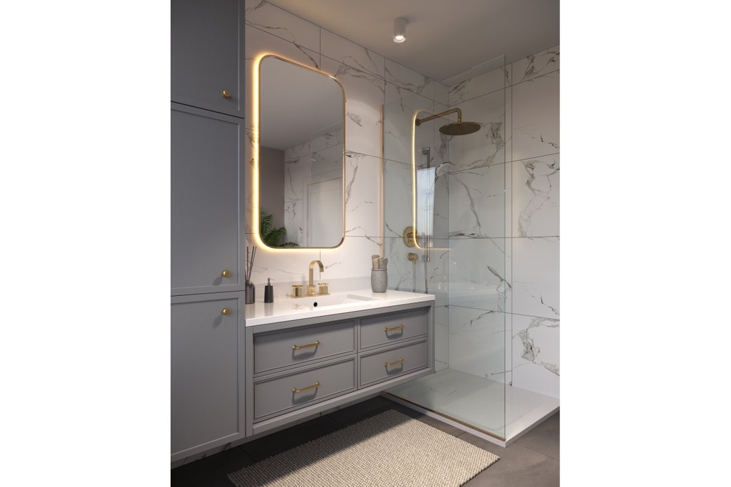 Світильник GTV LED PRIME, 10W, IP20, 4000K, сірий