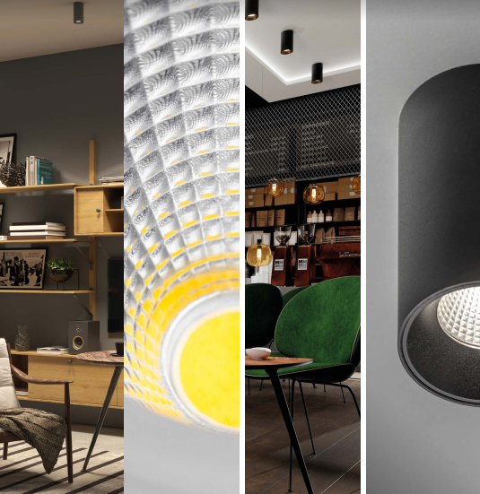 Світильник GTV LED PRIME, 10W, IP20, 4000K, чорний