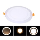 Світильник GTV LED TWINS (врізний), 9W (6W + 3W), IP20, 3000K 3 режими