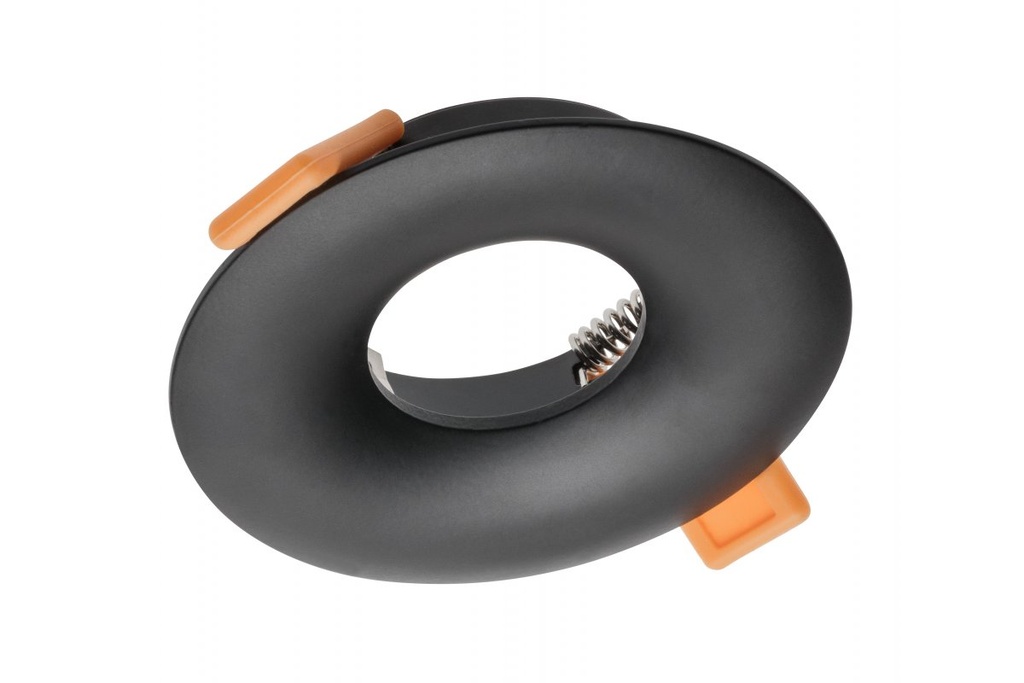 Світильник врізний точковий GTV AURORA, IP20, круглий, чорний