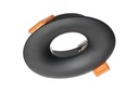 Світильник врізний точковий GTV AURORA, IP20, круглий, чорний