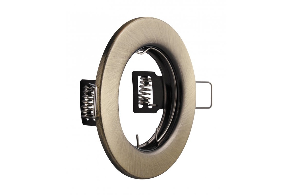 Світильник врізний точковий круглий GTV PARMA, IP20, інокс (сталь)