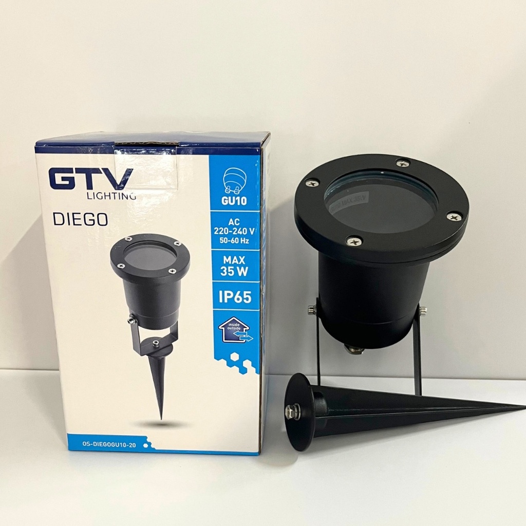 Світильник садовий Diego GU10, max35W, IP65, чорний