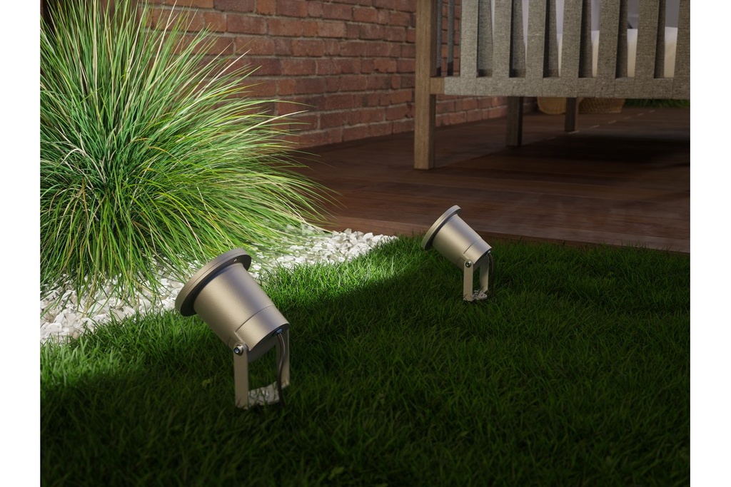 Світильник садовий GTV Diego, GU10, max.35W, IP65, сірий