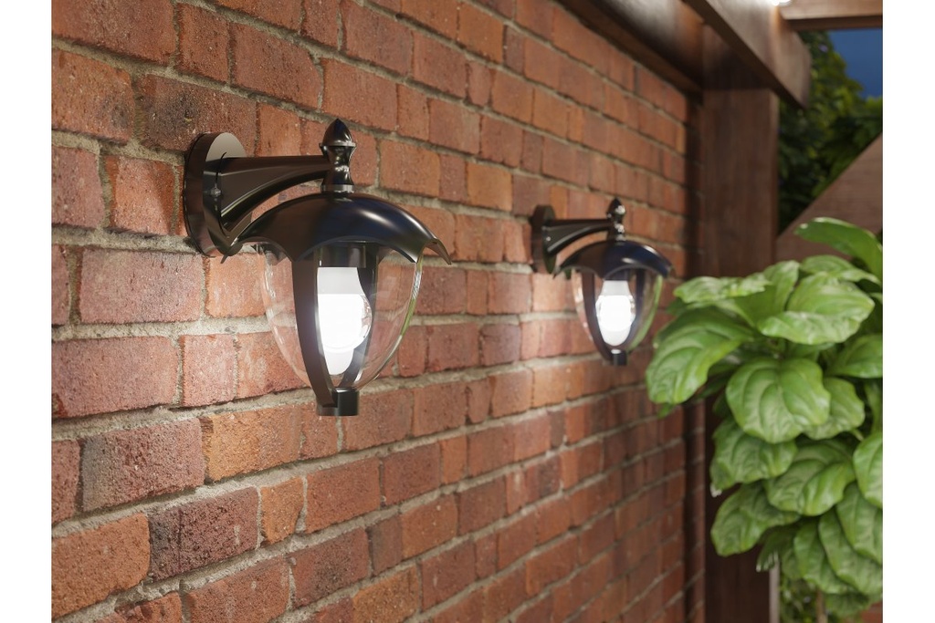 Світильник садовий GTV GRANDE-AD, E27, MAX.60W, IP54, чорний