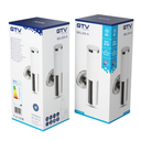 Світильник садовий GTV MILAN-A, E27, max.20W, IP54, бра, інокс