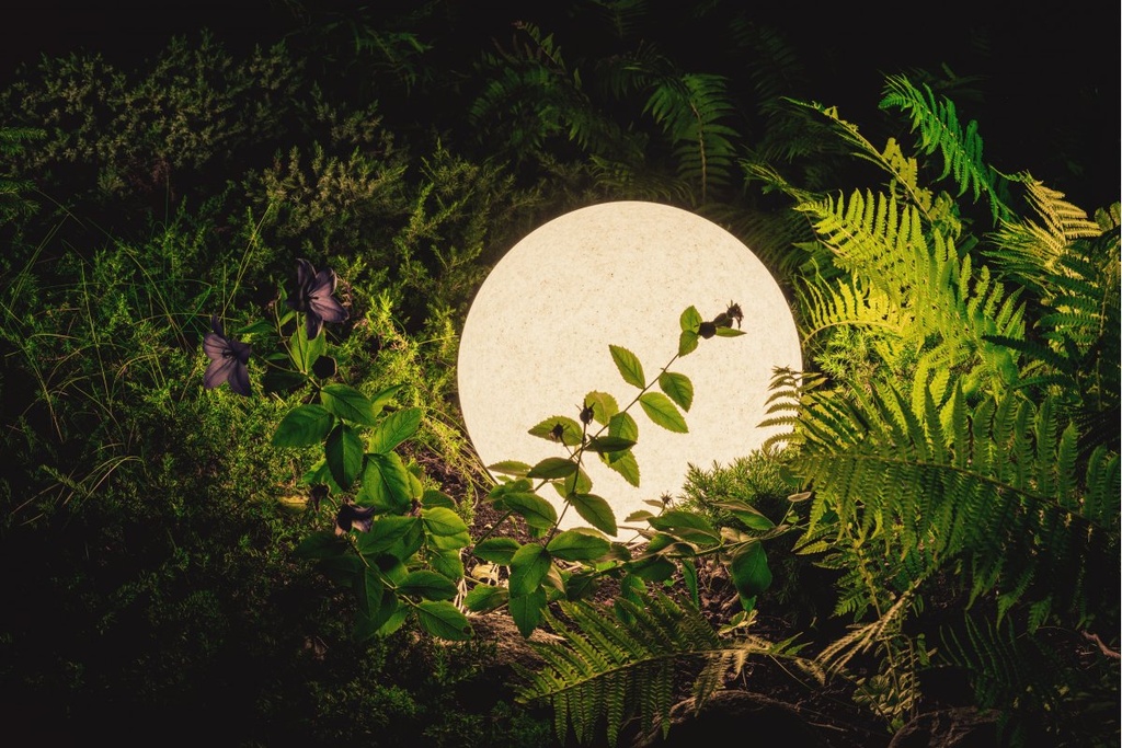 Світильник садовий куля GTV MARMO, E27, макс. 20Вт, IP65, d38см, пластик (OS-MARMO38-00)