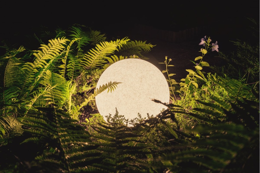 Світильник садовий куля GTV MARMO, E27, макс. 20Вт, IP65, d38см, пластик (OS-MARMO38-00)