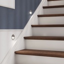 Світильник сходовий GTV LED ESCADA 0,8W, 4000K, DC 12V, IP20, круглий, закритий