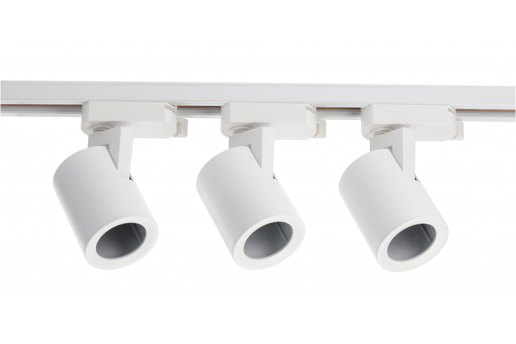 Світильник трековий GTV TRAX, 3 контактне кріплення, 3xGU10, 1-фазна доріжка, білий