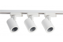 Світильник трековий GTV TRAX, 3 контактне кріплення, 3xGU10, 1-фазна доріжка, білий