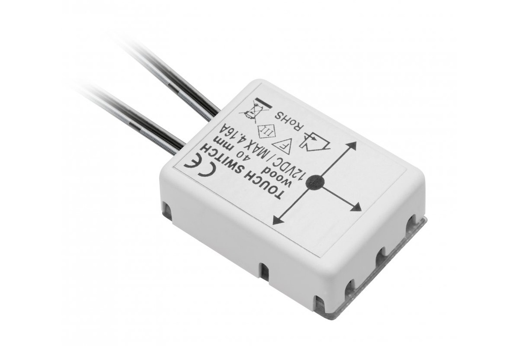 Сенсорний вимикач GTV під стільницю або дерев'яні полиці товщиною до 40 мм, 12V, 50W