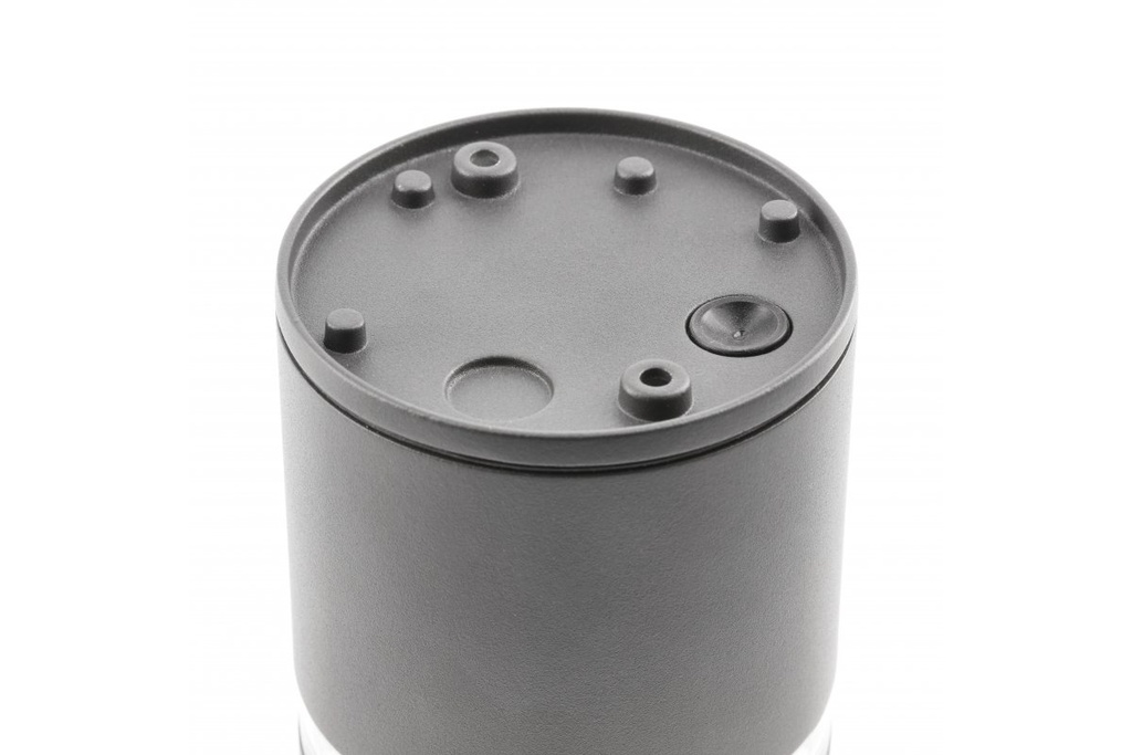 Cвітильник GTV RIVEN, алюміній, 102x120, IP54, MAX.35W, круглий, чорний (OS-RIV102OKG-30)