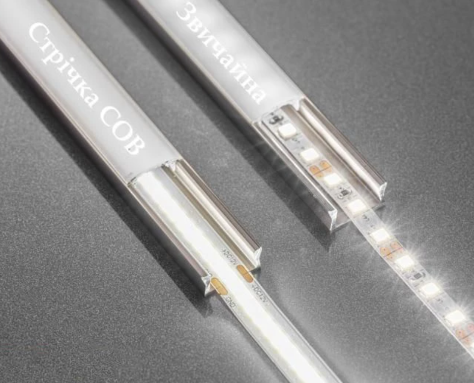 LED Стрічка GTV COB 24V, 320LED/m, 8mm, 8W/m, 600lm/W, 2700K, 5м