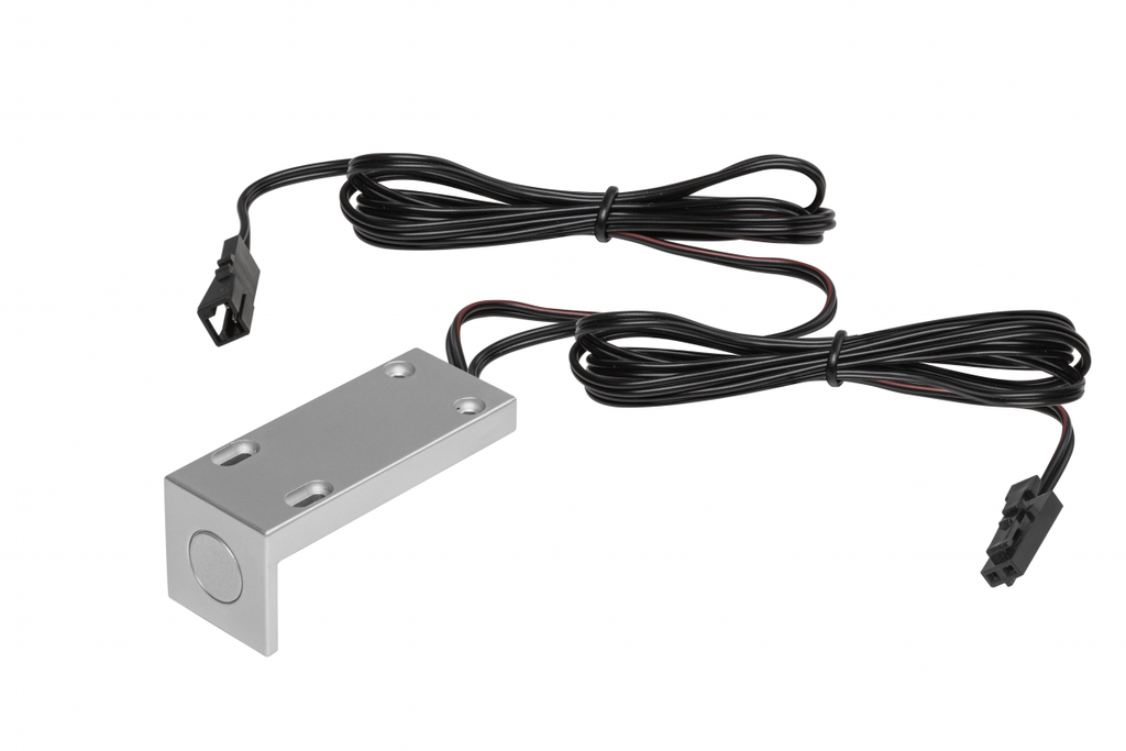 Вимикач кутовий, димований GTV BORD DC12-24В, макс. 36-72 Вт, кабель 2хmini AMP 2 м, сірий