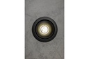 Врізний світильник GTV CANNA, алюміній, IP20, круглий, чорний