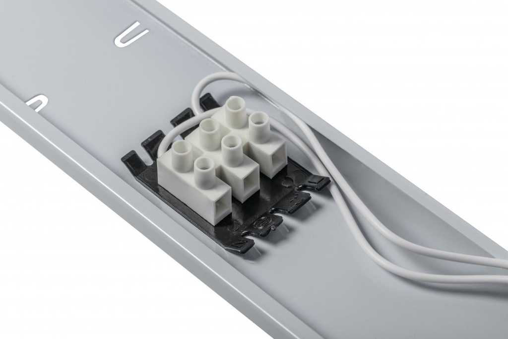 Герметичний світильник GTV HELIOS BIS 130х7см, T8, G13, AC220-240V, 50/60Hz, IP65, ABS/PS, сірий