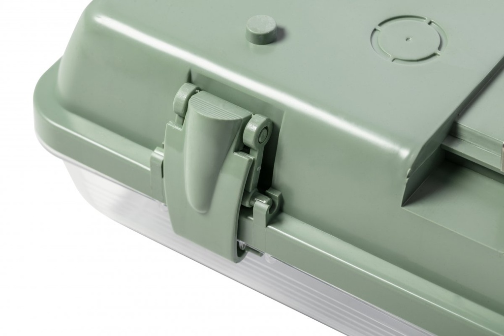 Герметичний світильник GTV HELIOS BIS 160х12см, T8, G13, AC220-240V, 50/60Hz, IP65, ABS/PS, сірий