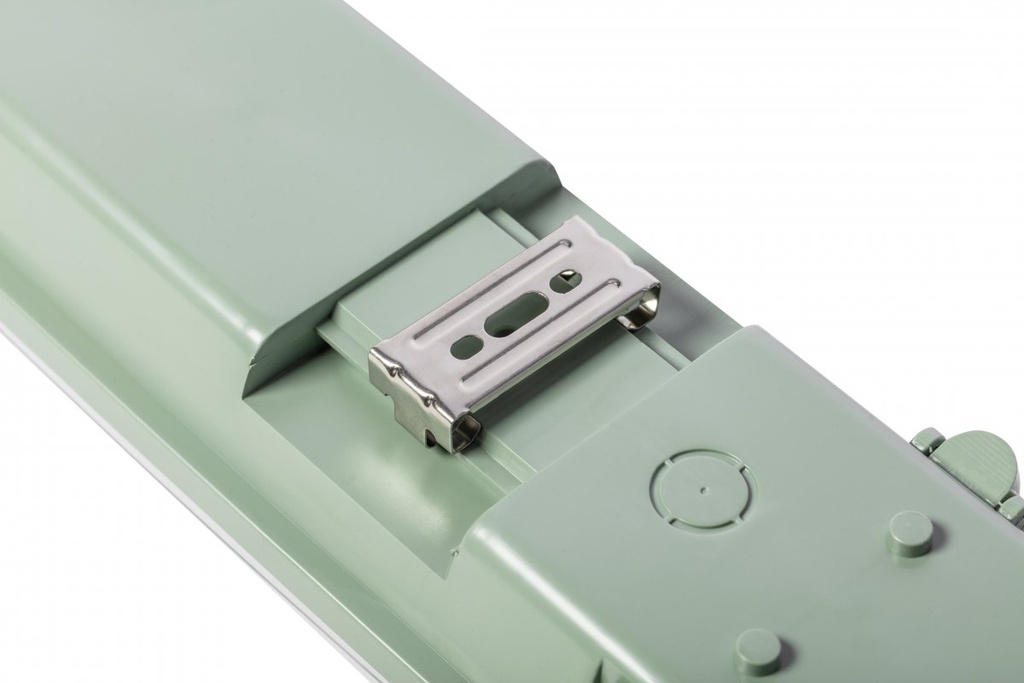 Герметичний світильник GTV HELIOS BIS 160х12см, T8, G13, AC220-240V, 50/60Hz, IP65, ABS/PS, сірий