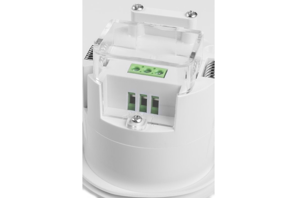 Датчик присутності GTV CO-4 HF, мікрохвильовий, макс.2000 Вт, AC220-240V, кут 360°, діапазон 6м, IP44, білий